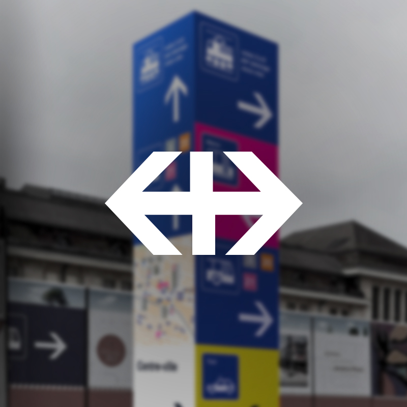 CFF signalétique gare de Lausanne
